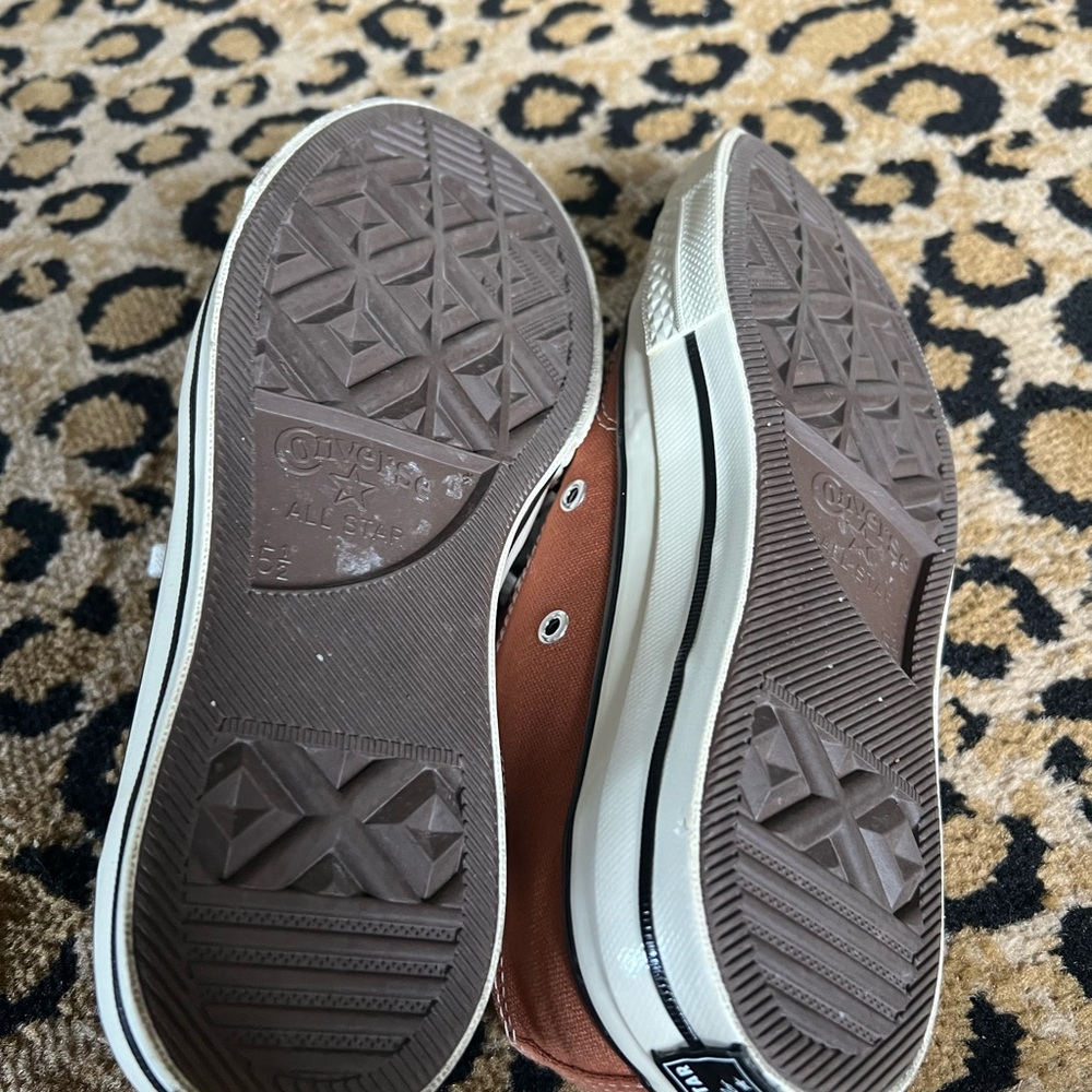 Converse Brown and White Sneakers Classic Style - Picture 9 of 9